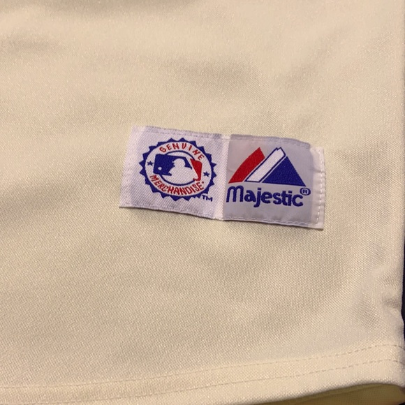 MLB GIANTS Jersey. Majestic XL Cream Blk Orange. Make an offer if you like it. - Picture 7 of 8